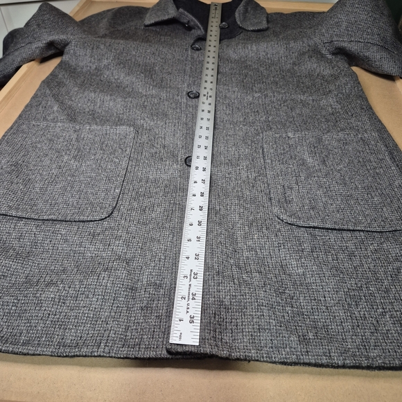 Billy Reid Charcoal Reversible Trench Coat - Picture 6 of 8